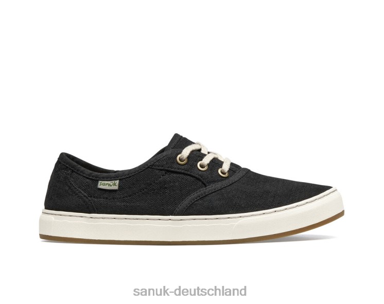 Sanuk Avery Spitzenhanf schwarz gewaschen 8HVBP9 - Sanuk Deutschland