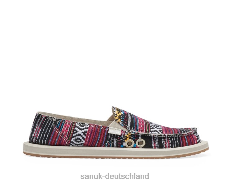 Sanuk Donna Geo schwarz-multi 8HVBP22 - Sanuk Sandalen Deutschland