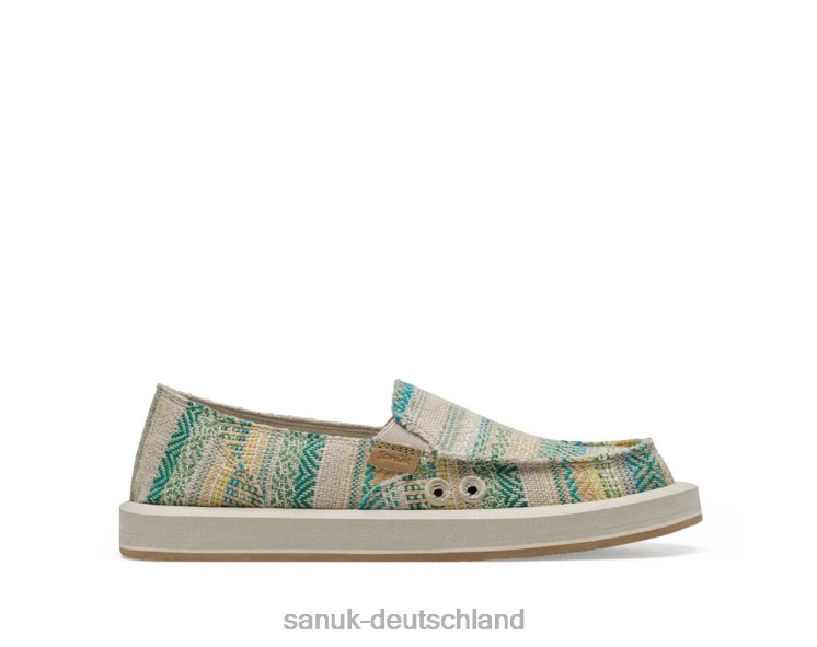 Sanuk Donna St Artesano Blaugrün blau/grün 8HVBP21 - Sanuk Deutschland