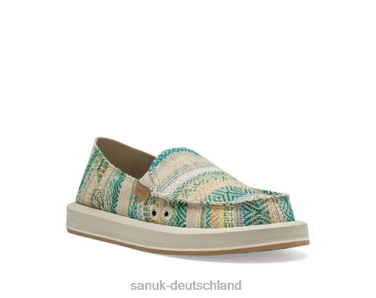 Sanuk Donna St Artesano Blaugrün blau/grün 8HVBP21 - Sanuk Deutschland