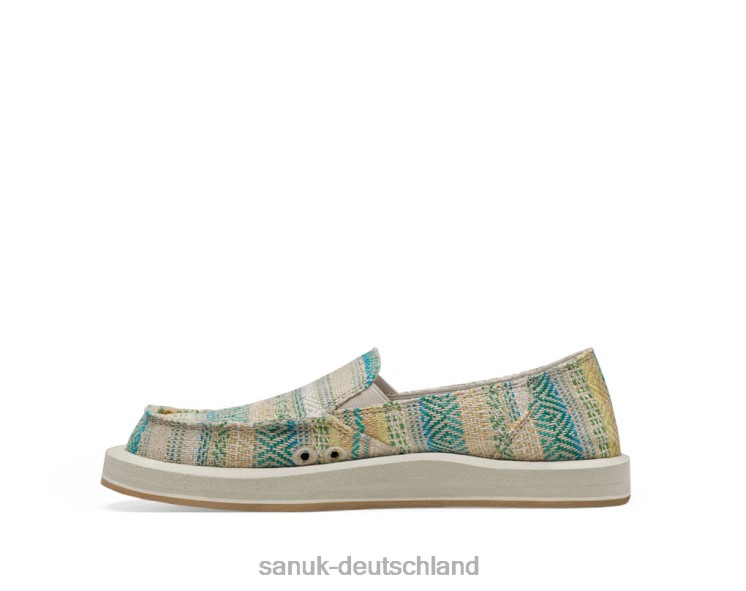 Sanuk Donna St Artesano Blaugrün blau/grün 8HVBP21 - Sanuk Deutschland