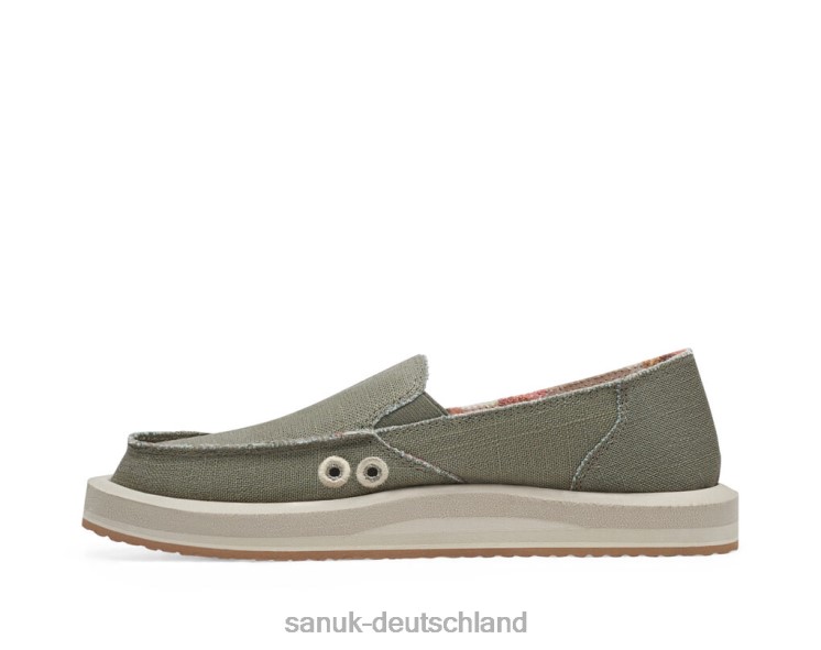 Sanuk Donna St. Hanf rauchige Olive 8HVBP8 - Sanuk Donna Deutschland