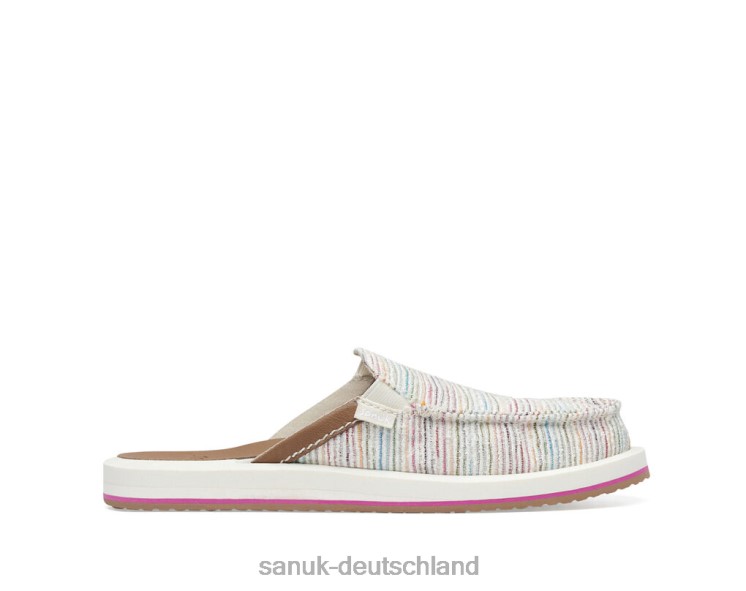 Sanuk Du hast meine Backst-Sommerschnur Regenbogen 8HVBP28 - Sanuk Donna Deutschland