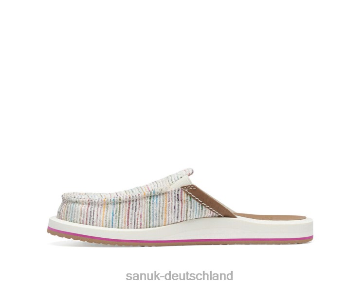 Sanuk Du hast meine Backst-Sommerschnur Regenbogen 8HVBP28 - Sanuk Donna Deutschland