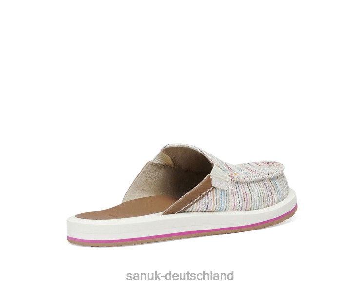 Sanuk Du hast meine Backst-Sommerschnur Regenbogen 8HVBP28 - Sanuk Donna Deutschland