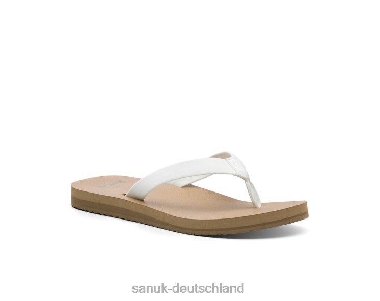 Sanuk Ashland St. weiß-braun weiß/braun 8HVBP56 - Sanuk Donna Deutschland