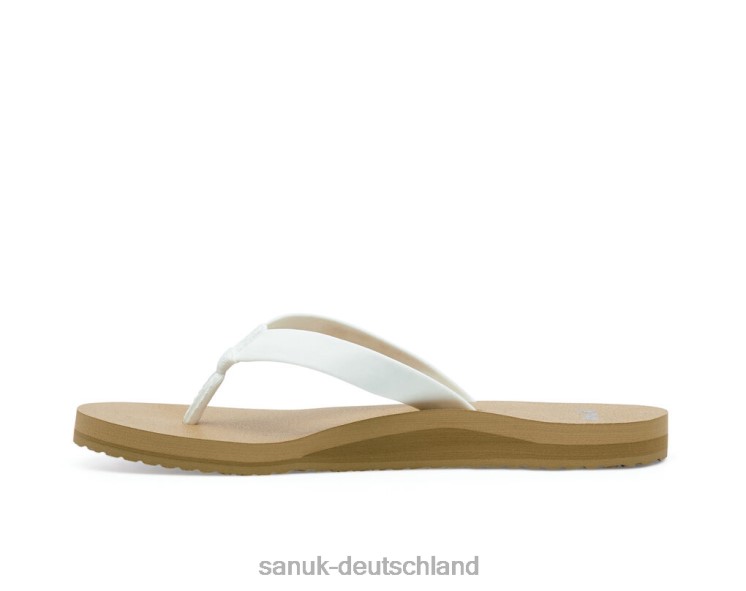 Sanuk Ashland St. weiß-braun weiß/braun 8HVBP56 - Sanuk Donna Deutschland