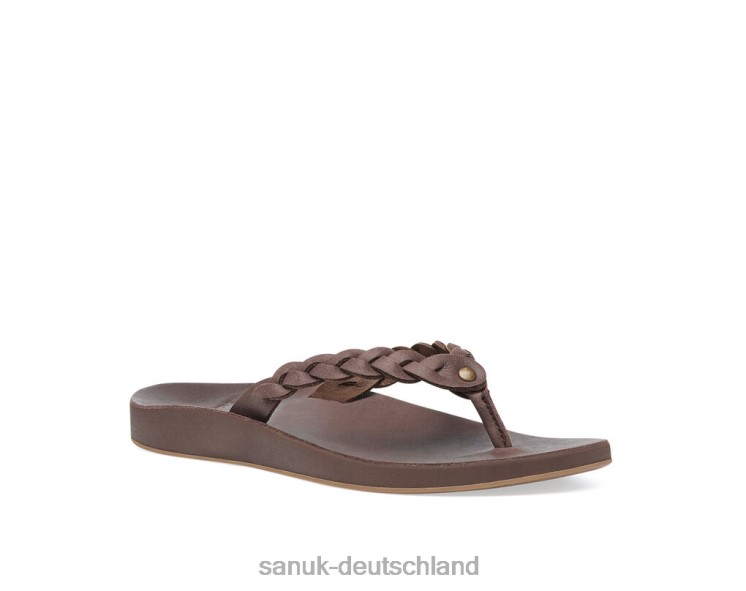 Sanuk Cosmic Yoga Joy Braid lx braun 8HVBP66 - Sanuk Sandalen Deutschland