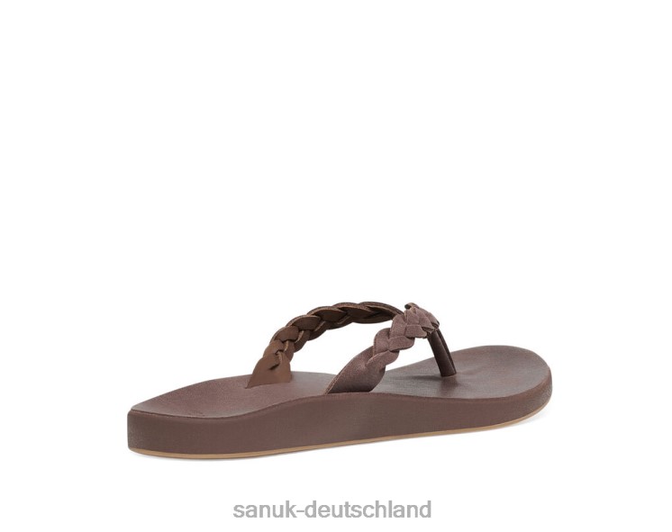 Sanuk Cosmic Yoga Joy Braid lx braun 8HVBP66 - Sanuk Sandalen Deutschland