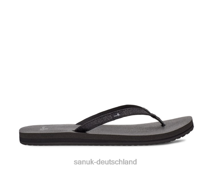 Sanuk Yoga-Freude funkeln schwarzer Glanz 8HVBP64 - Sanuk Donna Deutschland