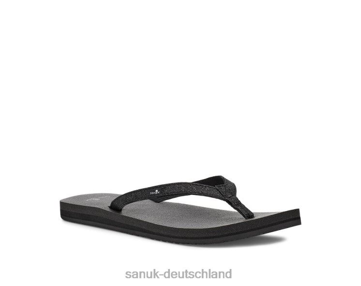 Sanuk Yoga-Freude funkeln schwarzer Glanz 8HVBP64 - Sanuk Donna Deutschland