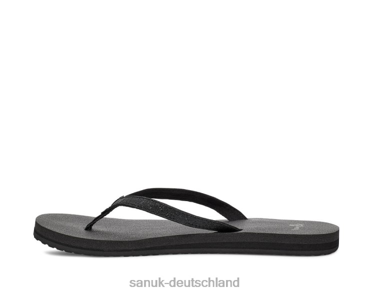 Sanuk Yoga-Freude funkeln schwarzer Glanz 8HVBP64 - Sanuk Donna Deutschland