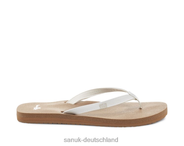 Sanuk Yoga-Freude weiß-braun weiß/braun 8HVBP44 - Sanuk Donna Deutschland