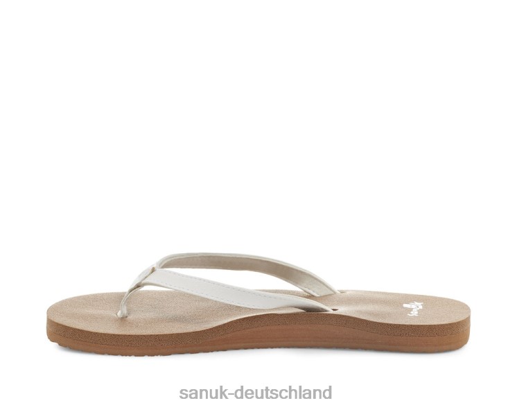Sanuk Yoga-Freude weiß-braun weiß/braun 8HVBP44 - Sanuk Donna Deutschland
