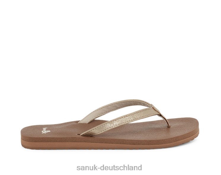 Sanuk Yoga Joy schimmert metallisch Sekt 8HVBP76 - Sanuk Donna Deutschland