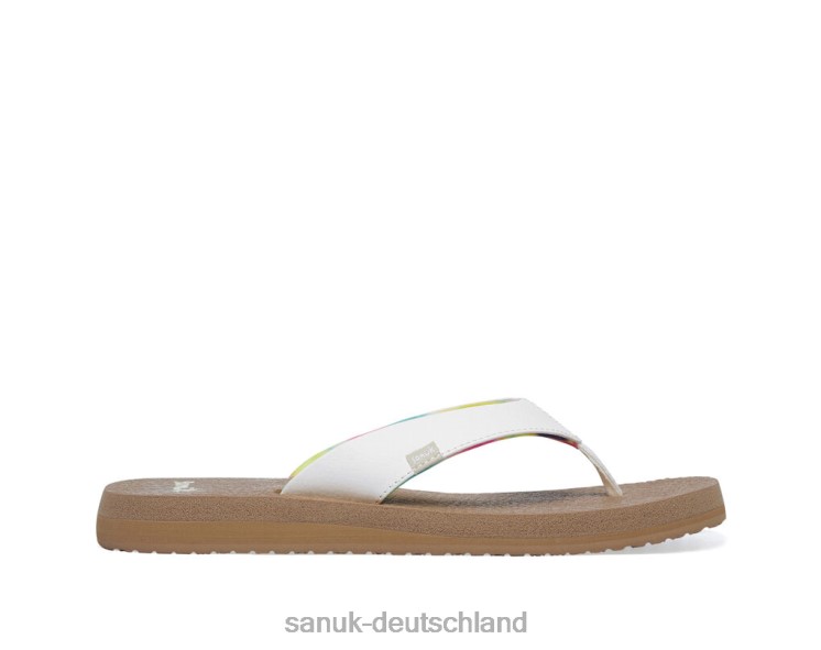 Sanuk Yogamatte Weiß 8HVBP62 - Sanuk Sandalen Deutschland