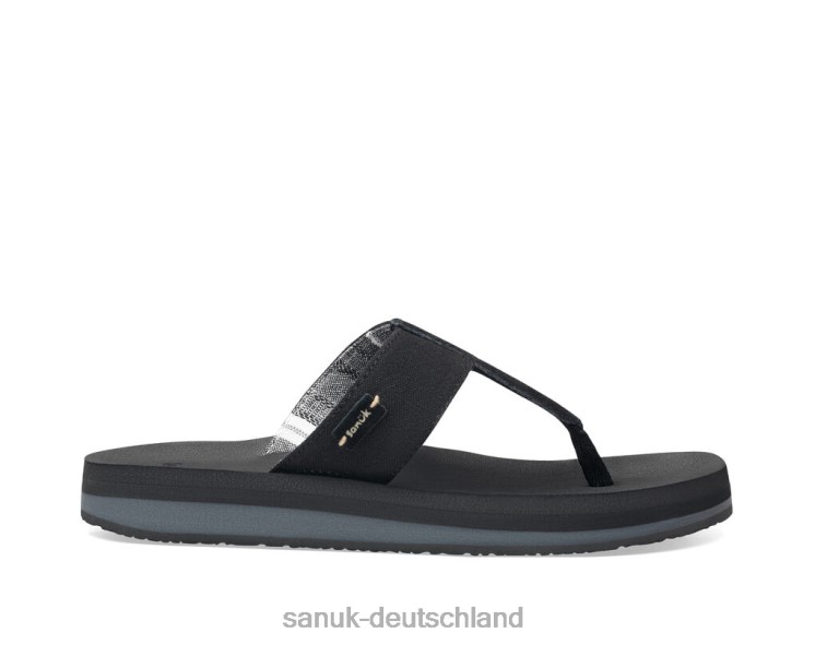 Sanuk islay st plus Schwarz 8HVBP34 - Sanuk Sandalen Deutschland