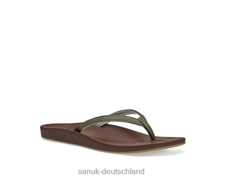 Sanuk kosmische Yoga-Freude verbrannte Olive 8HVBP30 - Sanuk Sandalen Deutschland