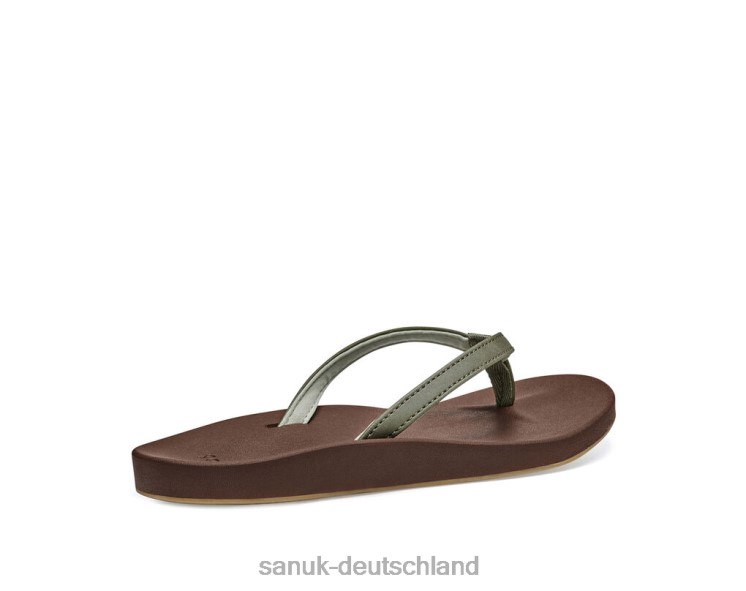 Sanuk kosmische Yoga-Freude verbrannte Olive 8HVBP30 - Sanuk Sandalen Deutschland