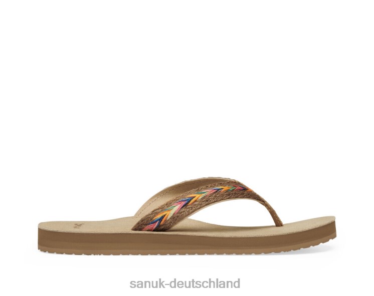 Sanuk ängstlicher Hanf Regenbogen 8HVBP78 - Sanuk Sandalen Deutschland