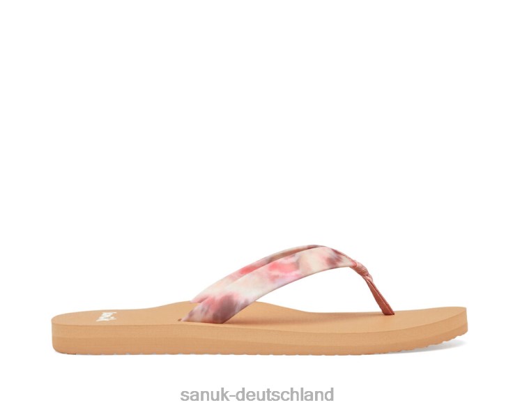 Sanuk Ashland St Krawattenfarbe rosa multi 8HVBP94 - Sanuk Sandalen Deutschland