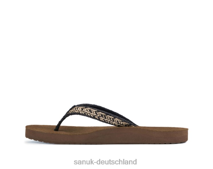 Sanuk Fransenjute schwarz-braun schwarz/braun 8HVBP88 - Sanuk Donna Deutschland