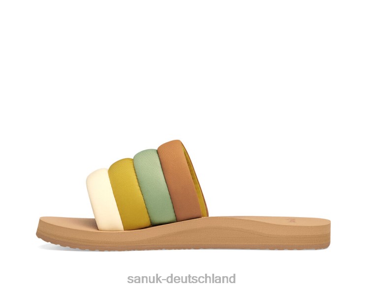 Sanuk Puff n Slide St Salbei-Senf Salbei/Senf 8HVBP83 - Sanuk Yoga Sling