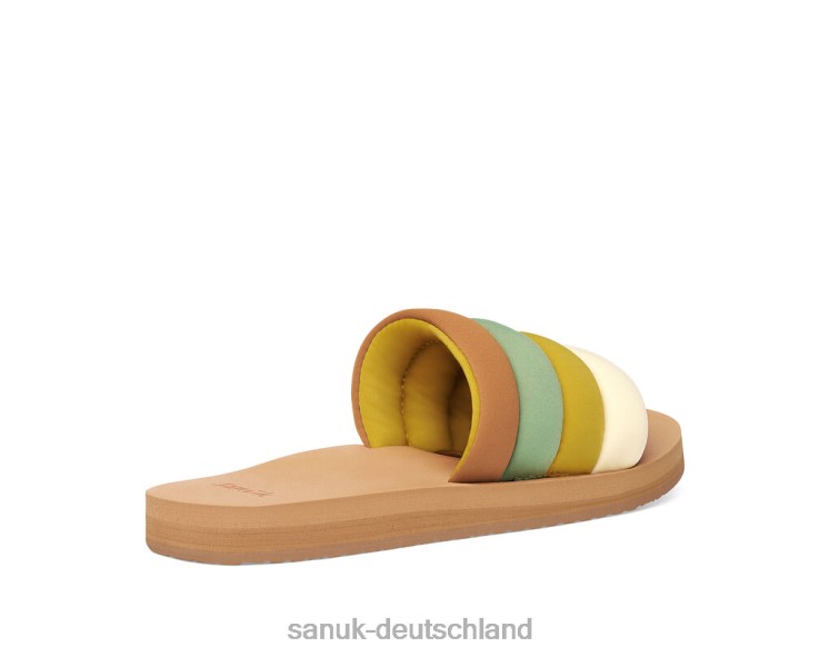 Sanuk Puff n Slide St Salbei-Senf Salbei/Senf 8HVBP83 - Sanuk Yoga Sling