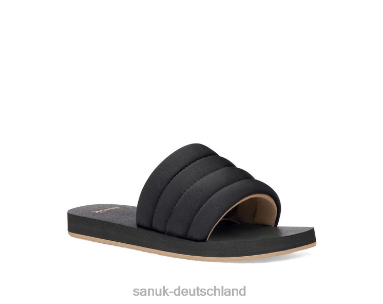 Sanuk Puff-n-Slide-St Schwarz 8HVBP84 - Sanuk Donna Deutschland