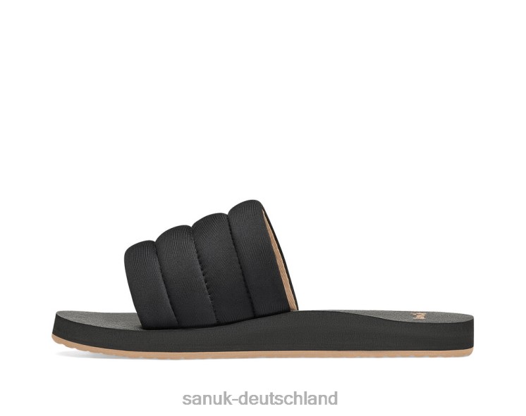 Sanuk Puff-n-Slide-St Schwarz 8HVBP84 - Sanuk Donna Deutschland