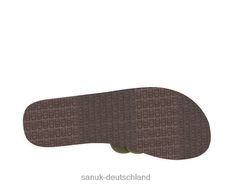 Sanuk Puff-n-Slide-St dunkles Oliv 8HVBP85 - Sanuk Deutschland