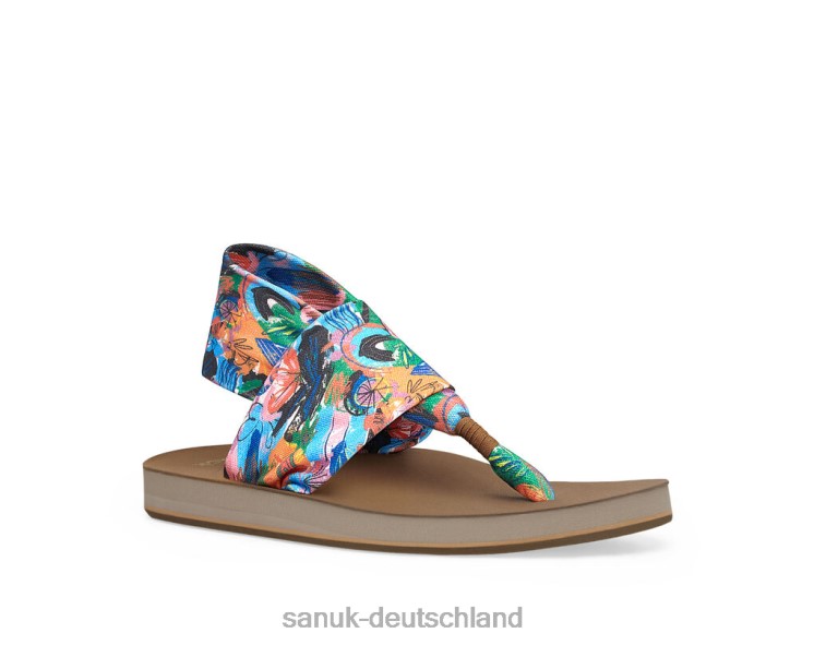 Sanuk Schlinge St x PPF breite Passform multi 8HVBP100 - Sanuk Donna Deutschland