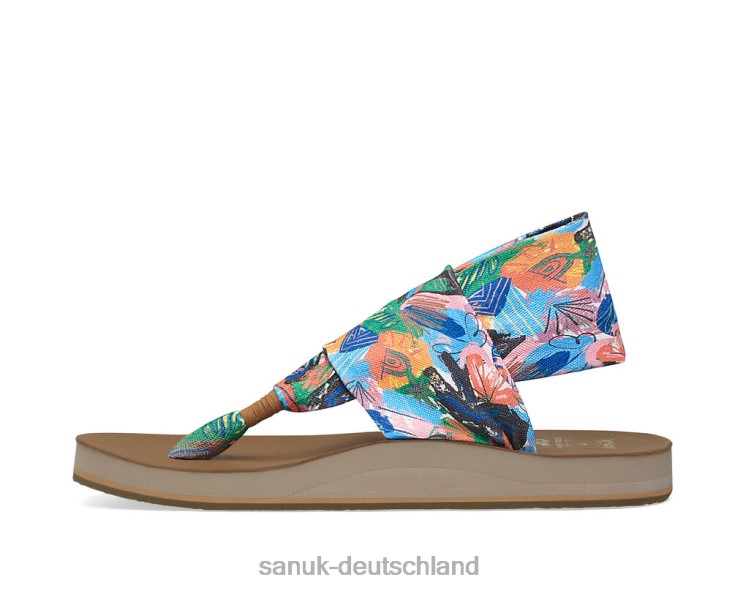Sanuk Schlinge St x PPF breite Passform multi 8HVBP100 - Sanuk Donna Deutschland