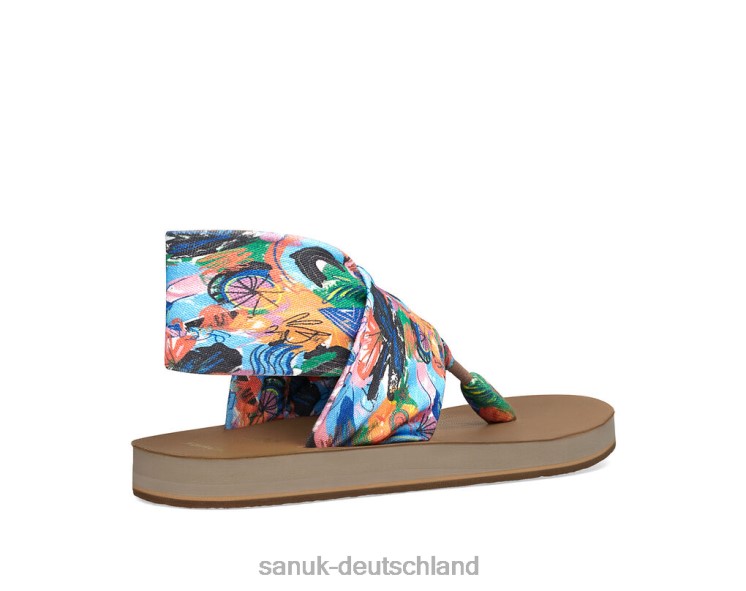 Sanuk Schlinge St x PPF breite Passform multi 8HVBP100 - Sanuk Donna Deutschland
