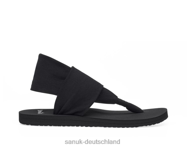 Sanuk Schlinge st Schwarz 8HVBP92 - Sanuk Donna Deutschland
