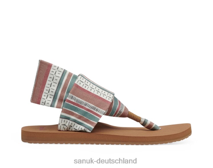 Sanuk Schlingenmaschenstrich und Streifen stricken multi 8HVBP96 - Sanuk Donna Deutschland