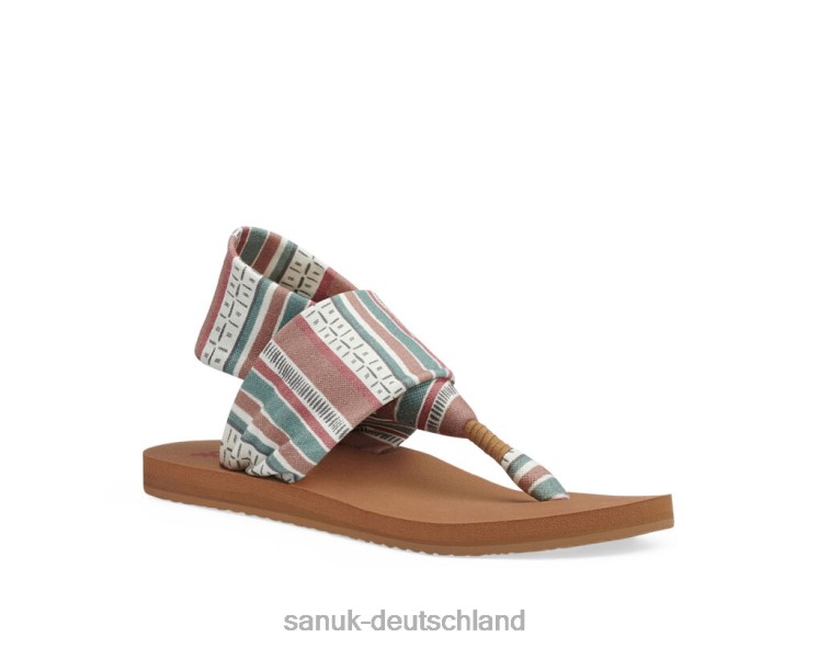 Sanuk Schlingenmaschenstrich und Streifen stricken multi 8HVBP96 - Sanuk Donna Deutschland