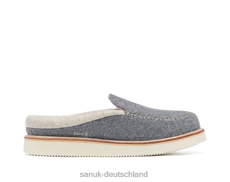 Sanuk Cozy Vibe Slipper aus Wolle Holzkohle 8HVBP108 - Sanuk Donna Deutschland
