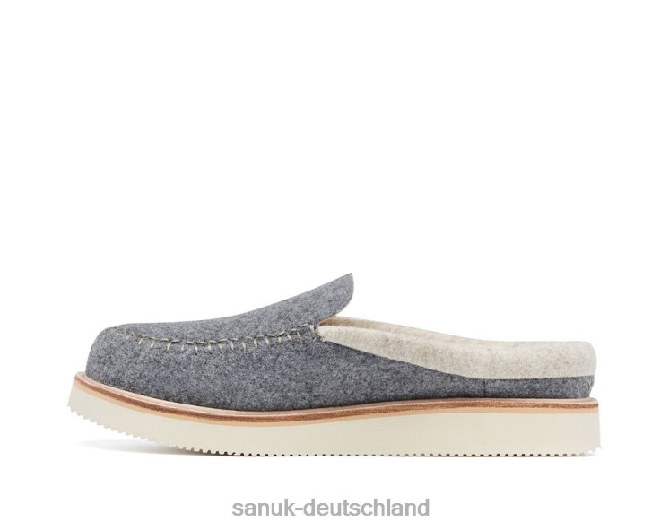 Sanuk Cozy Vibe Slipper aus Wolle Holzkohle 8HVBP108 - Sanuk Donna Deutschland
