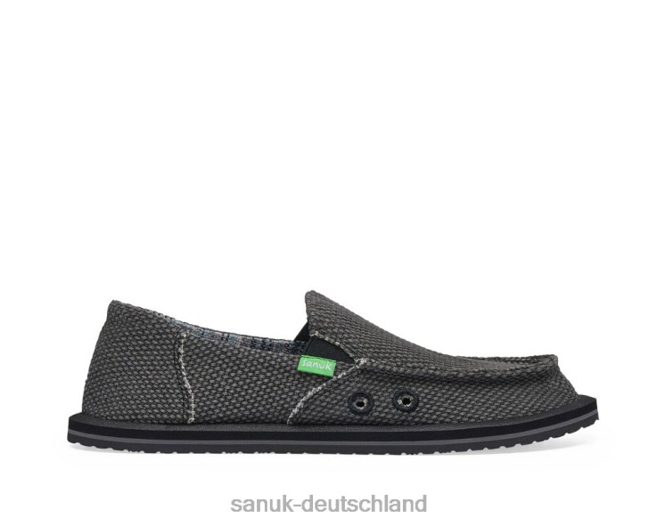 Sanuk Vagabund Schwarz 8HVBP222 - Sanuk Sandalen Deutschland