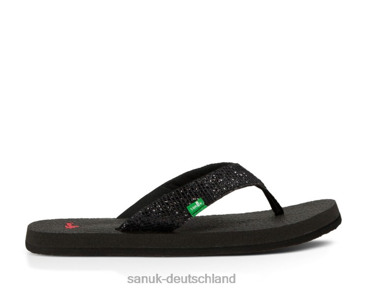Sanuk Yoga-Glitzer Schwarz 8HVBP233 - Sanuk Deutschland