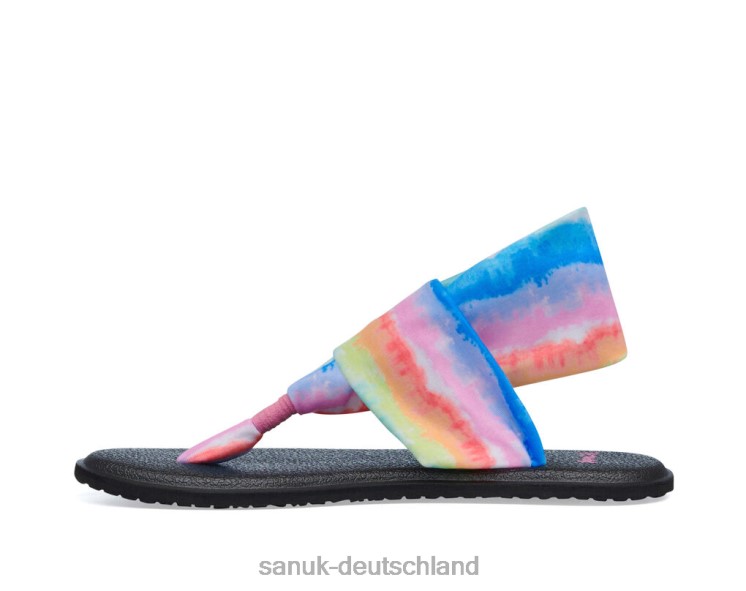 Sanuk Yoga-Sling Burst Tie Dye Regenbogen 8HVBP234 - Sanuk Sandalen Deutschland