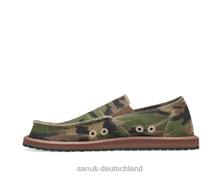 Sanuk Bürgersteig-Surfer-Camouflage Waldtarn 8HVBP156 - Sanuk Donna Deutschland