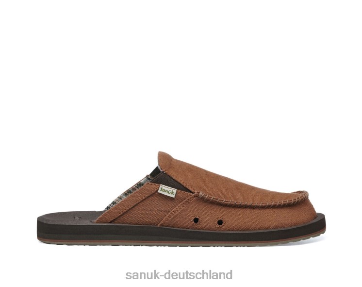 Sanuk Du hast meinen Rücken, St. Hanf braun 8HVBP122 - Sanuk Sandalen Deutschland