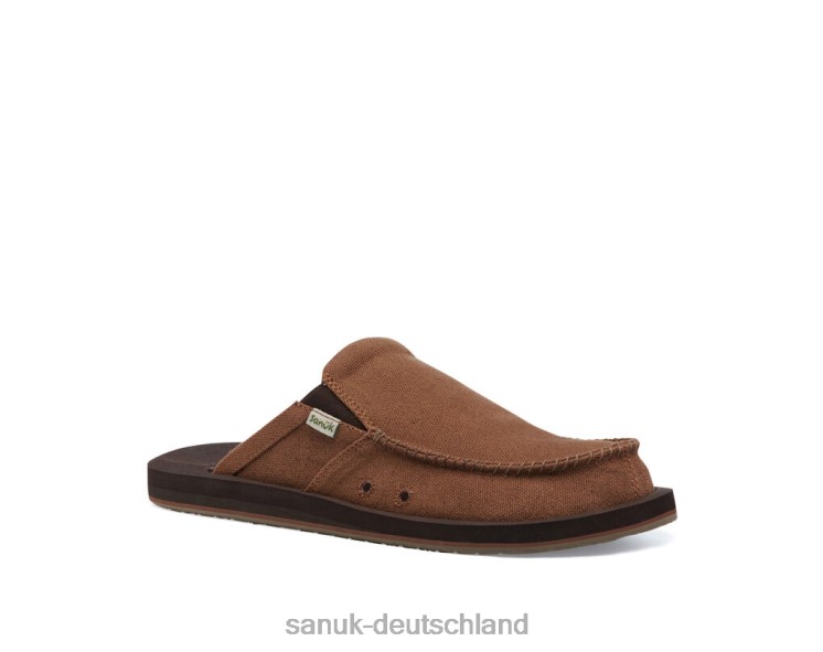 Sanuk Du hast meinen Rücken, St. Hanf braun 8HVBP122 - Sanuk Sandalen Deutschland