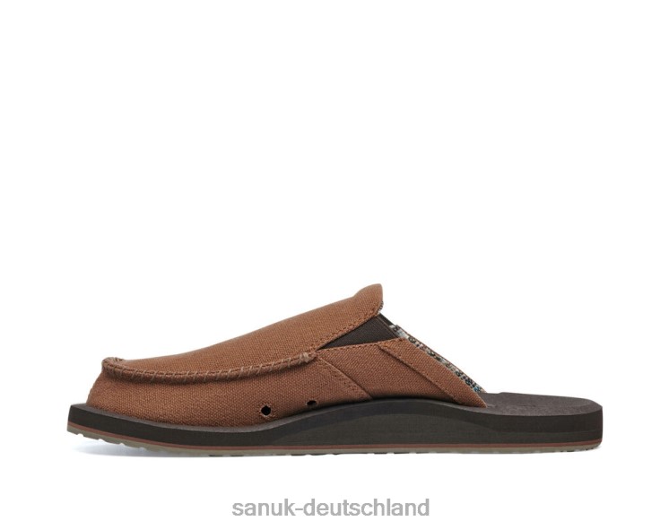 Sanuk Du hast meinen Rücken, St. Hanf braun 8HVBP122 - Sanuk Sandalen Deutschland