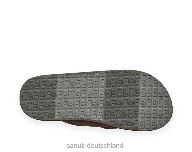 Sanuk Du hast meinen Rücken, St. Hanf braun 8HVBP122 - Sanuk Sandalen Deutschland