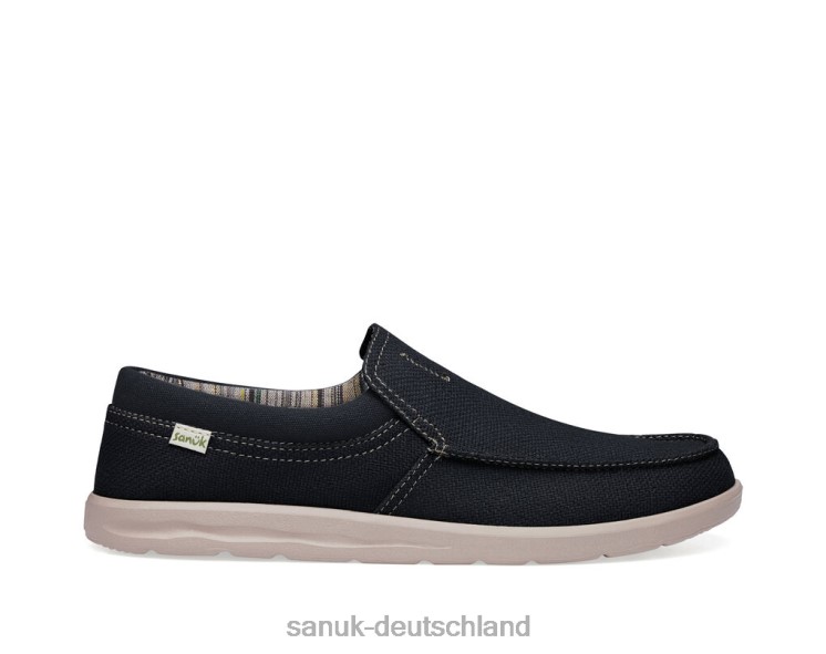 Sanuk Hallo Bruder, Lite-Hanf Schwarz 8HVBP128 - Sanuk Donna Deutschland
