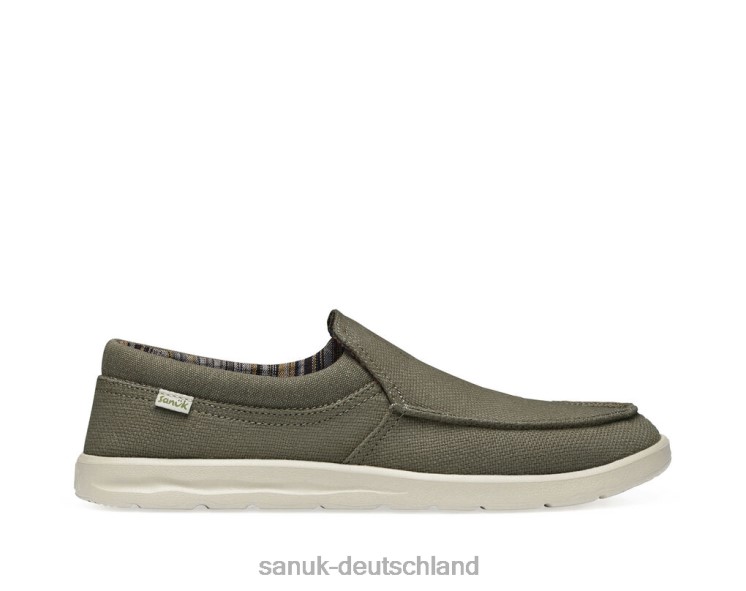 Sanuk Hallo Bruder, Lite-Hanf erdgrau 8HVBP126 - Sanuk Sandalen Deutschland
