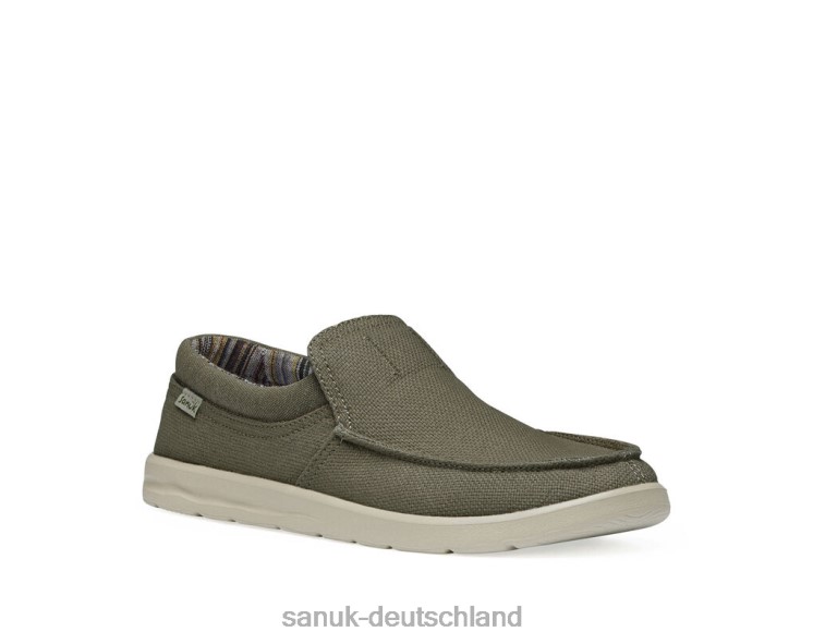 Sanuk Hallo Bruder, Lite-Hanf erdgrau 8HVBP126 - Sanuk Sandalen Deutschland